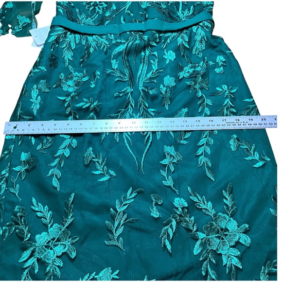 JJ’S HOUSE Emerald Green Fully Lined Cocktail / Special Occasion Dress US Sz 10 - Picture 7 of 11